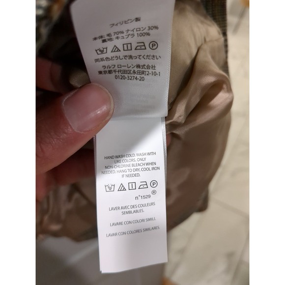 NWT Polo Ralph Lauren Womens Sz 12 Wool Blend Plaid Sportscoat Blazer Sportscoat - Picture 9 of 16